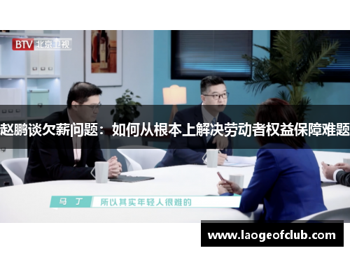 赵鹏谈欠薪问题：如何从根本上解决劳动者权益保障难题